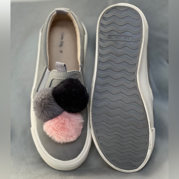 Zara Girls Grey Everyday Casual Shoes with Pompoms by Zara Girls - Picture 3 of 3